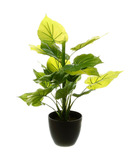 Plante verte artificielle en pot h 45 cm