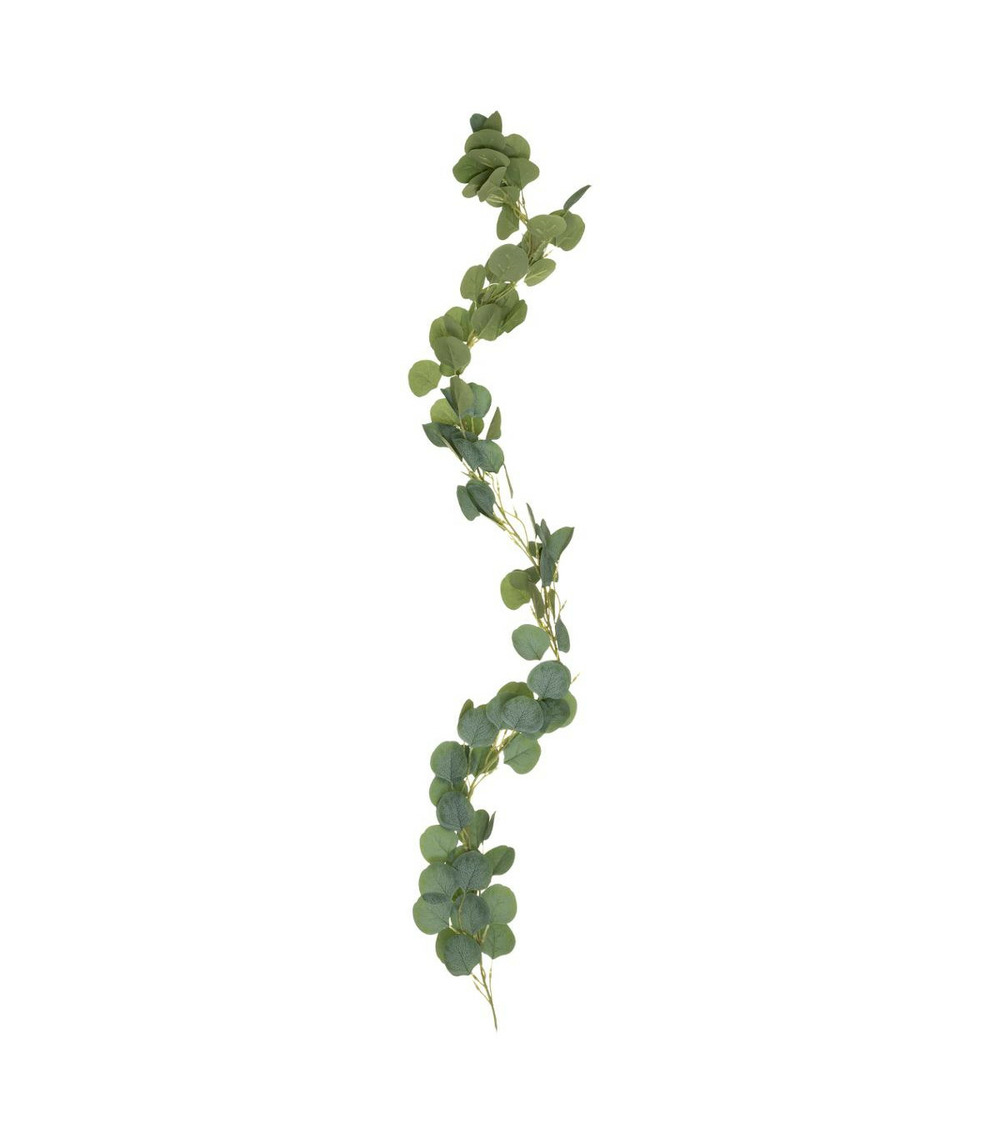 Guirlande de feuilles d'eucalyptus artificiel pourpre 182 cm