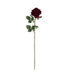 Fleur artificielle tige de rose velours h 83 cm