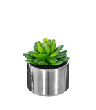 Plante verte artificielle pot en céramique h 15 cm