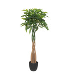Plante artificielle arbre pachira en pot h 110 cm