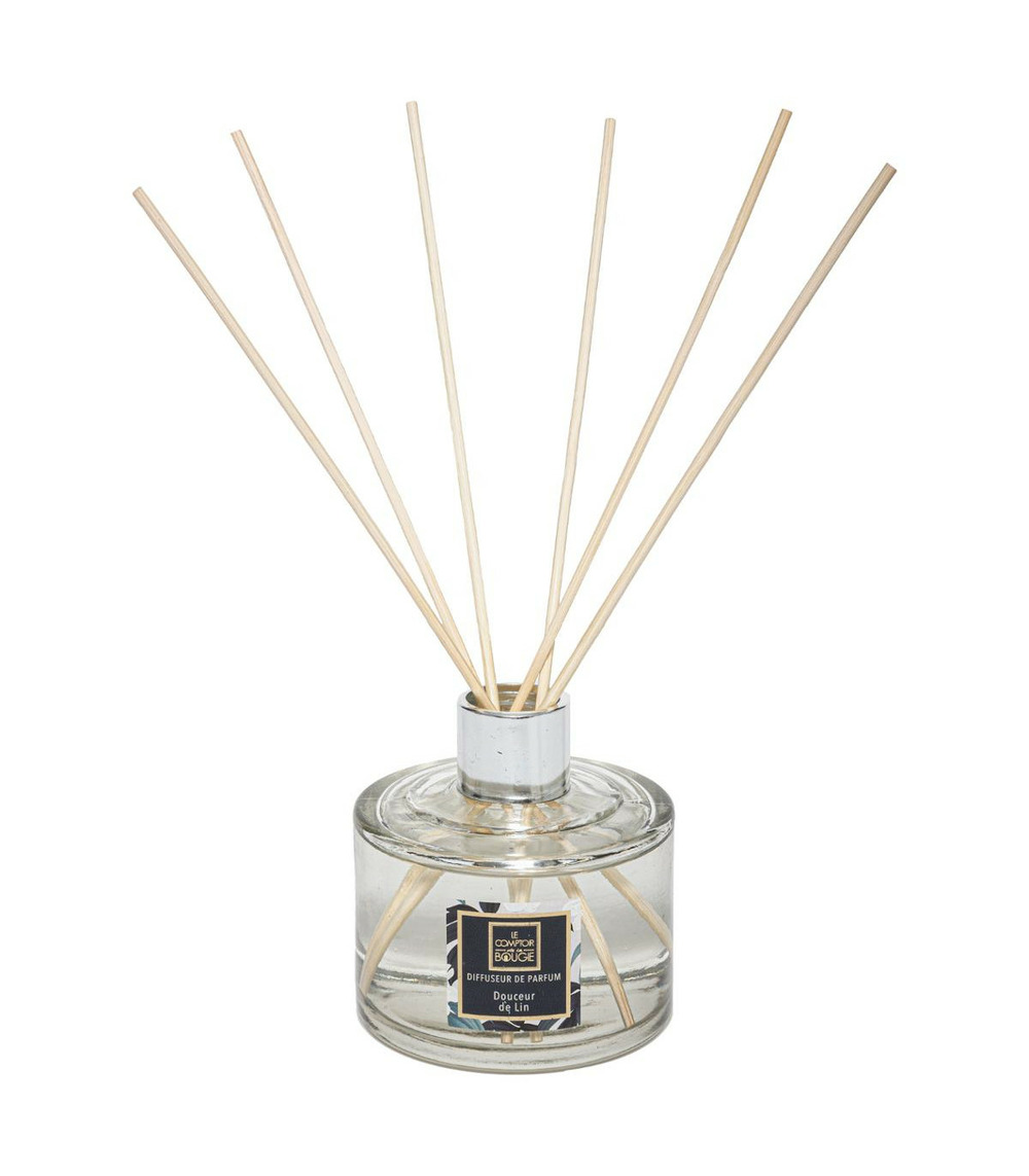 Diffuseur de parfum douceur de lin 200 ml avec 6 bâtonnets