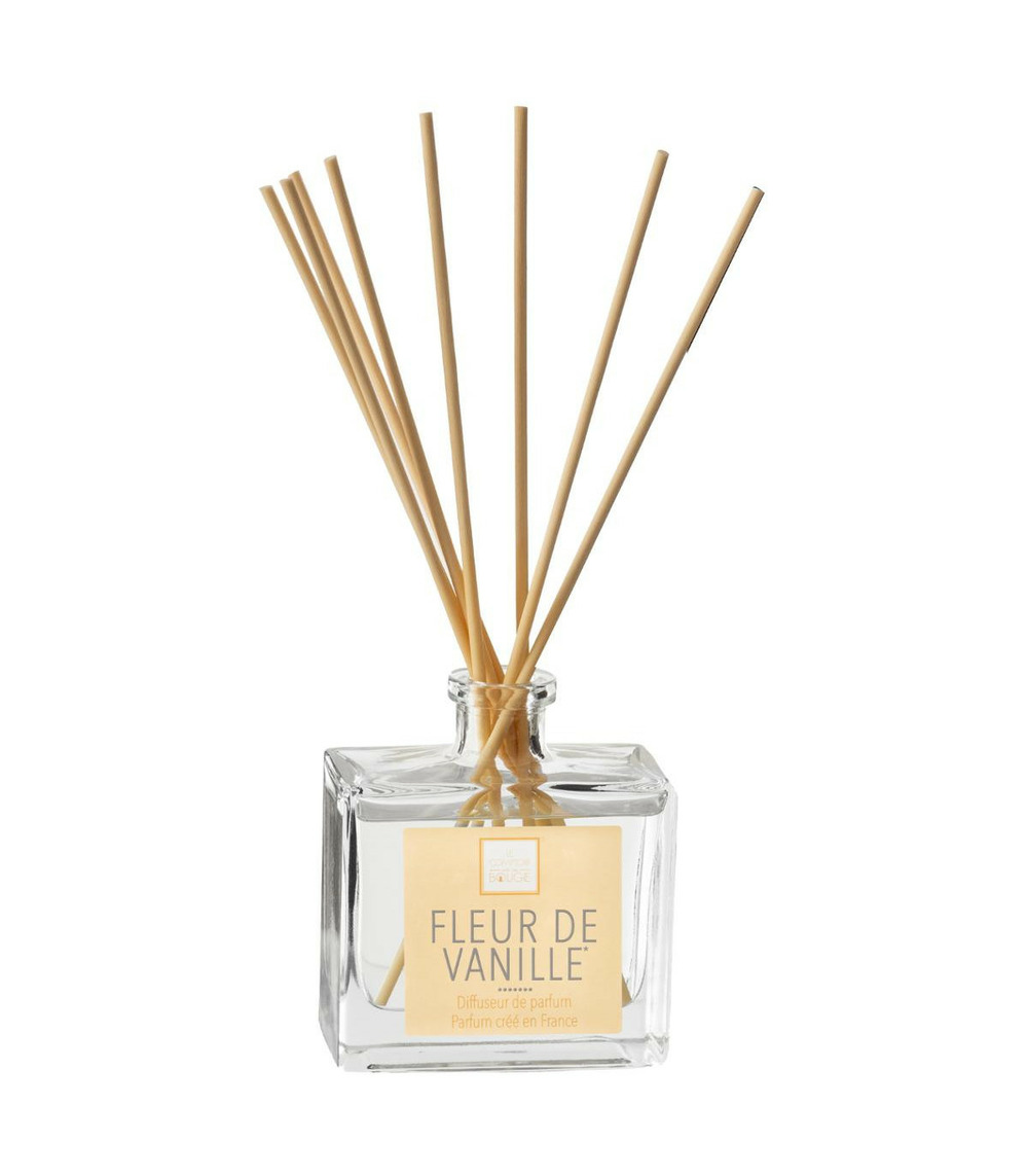 Diffuseur de parfum fleur de vanille 160 ml avec 8 bâtonnets