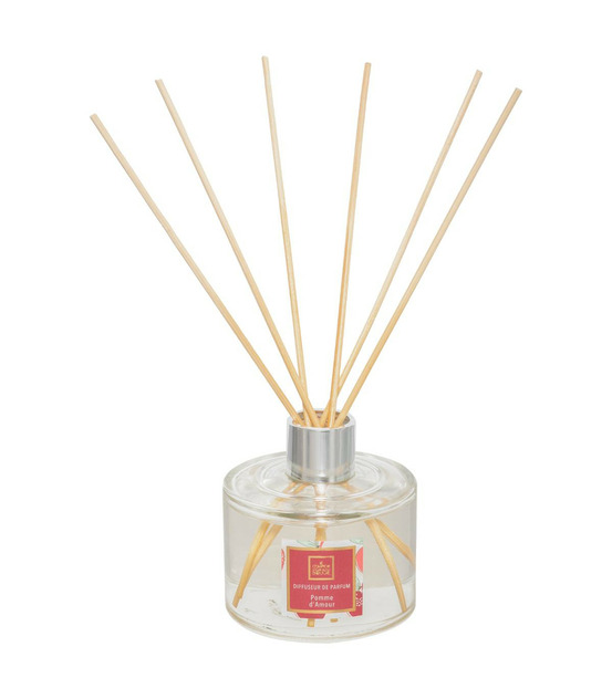 Diffuseur de parfum pomme d'amour 200 ml avec 6 bâtonnets