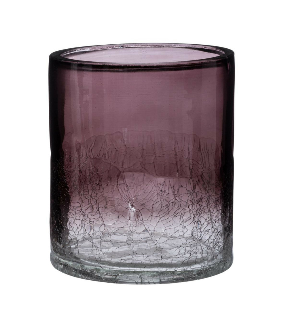 Photophore cylindrique en verre d 10 cm