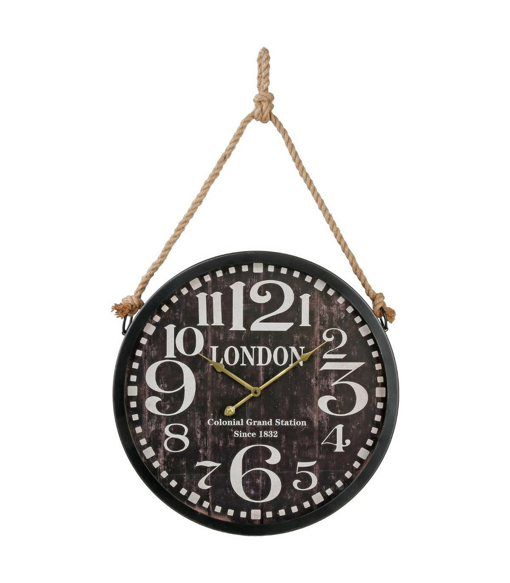 Pendule murale en métal et corde d 52 cm