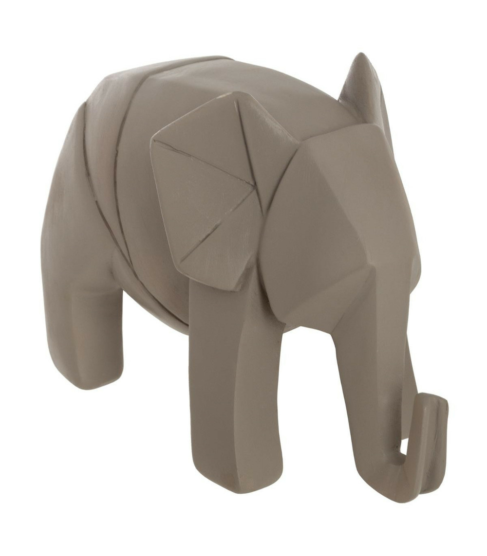 Objet décoratif éléphant origami en résine l 18.5 cm