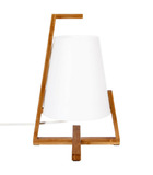 Lampe à poser en bambou h 32 cm