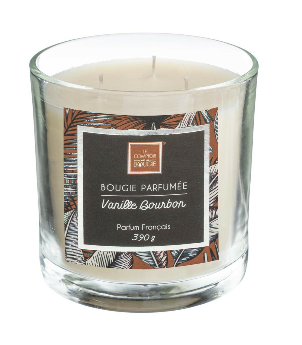 Bougie parfumée vanille bourbon pot en verre 390 g