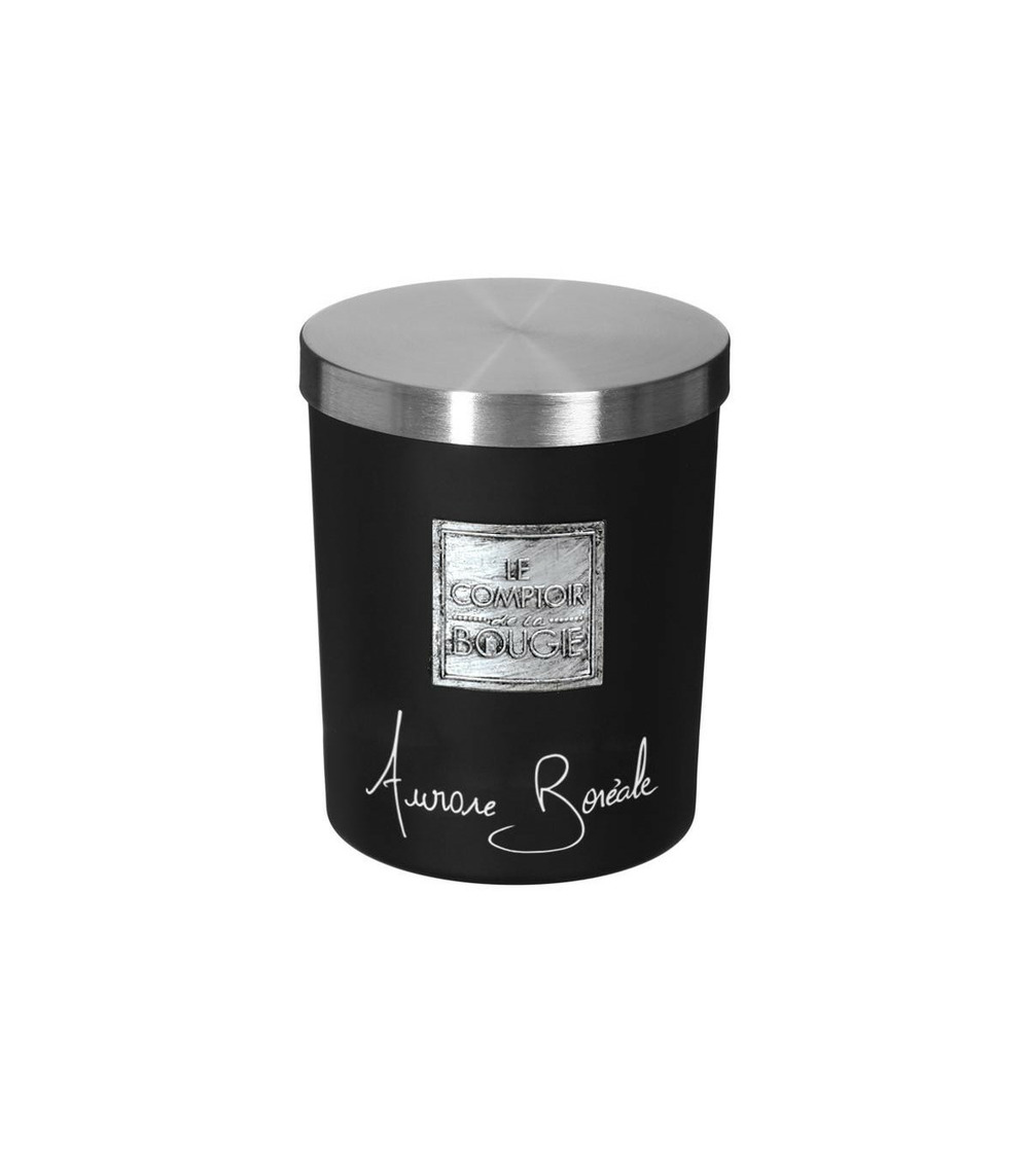 Bougie parfumée aurore boréale pot en verre 490 g
