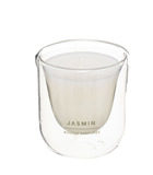 Bougie parfumée jasmin dans pot en verre 130 g