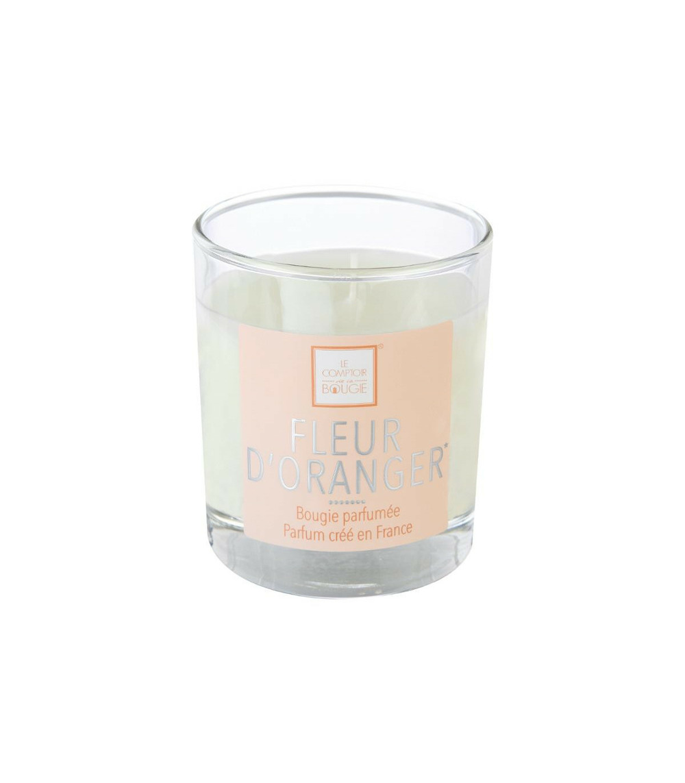 Bougie parfumée fleur d'oranger pot en verre 190 g