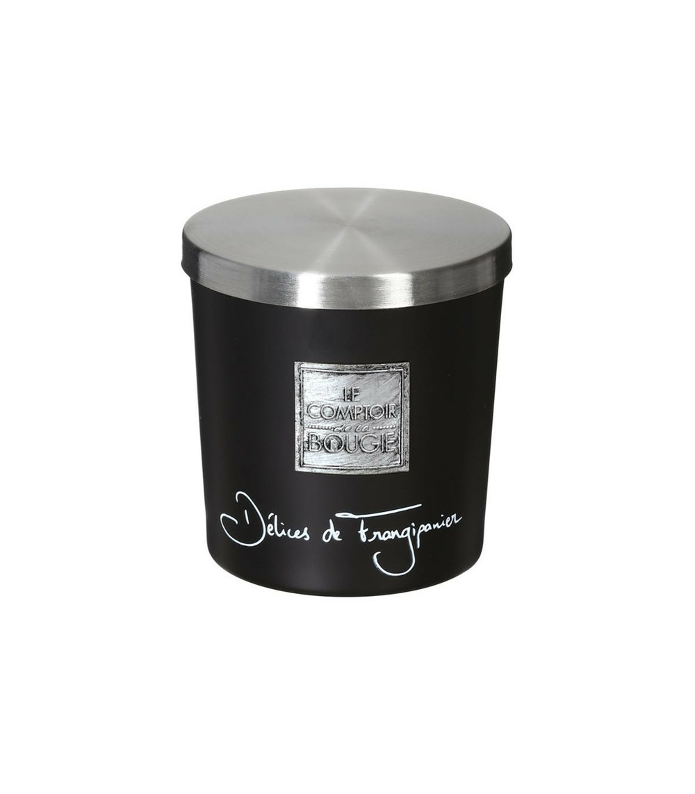 Bougie parfumée délices de frangipanier pot en verre 130 g