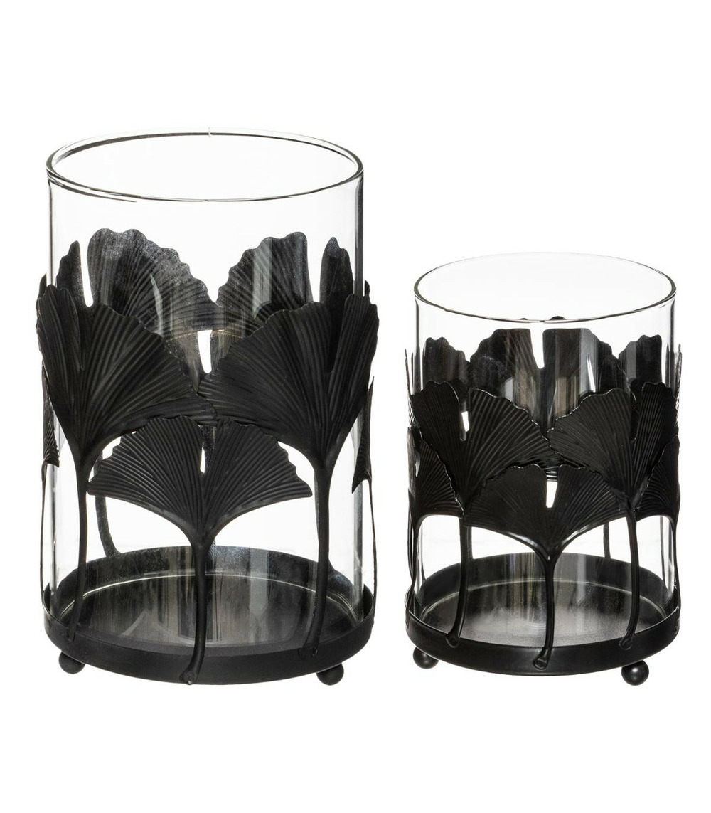 Vends 2 bougeoirs en métal et verre | Kaufen auf Vends 2 bougeoirs en métal et verre | Kaufen auf