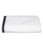 Drap de bain en coton blanc tissu éponge 70 x 130 cm