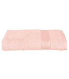Drap de bain en coton rose tissu éponge 70 x 130 cm