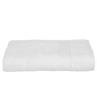 Drap de bain en coton blanc tissu éponge 70 x 130 cm