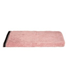 Serviette de toilette en coton rose tissu éponge 50 x 90 cm