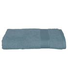 Drap de bain en coton bleu orage tissu éponge 70 x 130 cm