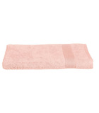 Drap de bain en coton rose tissu éponge 100 x 150 cm