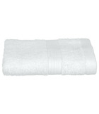 Serviette de toilette en coton blanc tissu éponge 30 x 50 cm