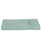 Drap de bain en coton vert givré tissu éponge 100 x 150 cm