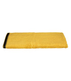 Serviette de toilette en coton jaune ocre tissu éponge 50 x 90 cm