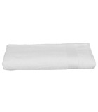 Drap de bain en coton blanc tissu éponge 100 x 150 cm