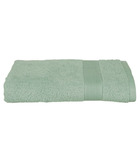 Drap de bain en coton vert céladon tissu éponge 70 x 130 cm