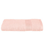 Serviette de toilette en coton rose tissu éponge 50 x 90 cm