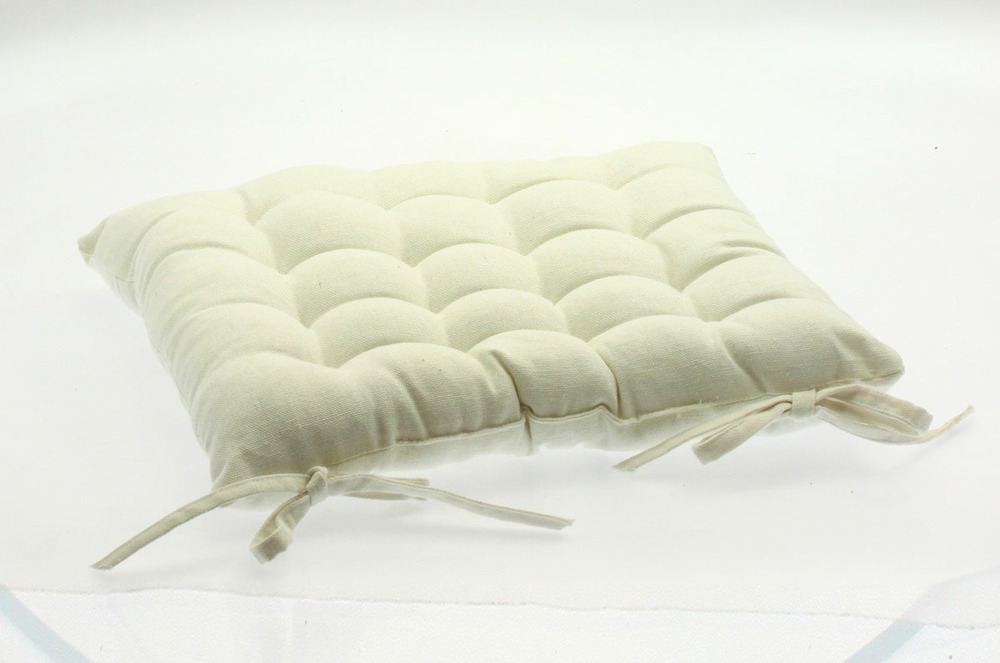 Coussin pour chaise de jardin ivoire 38 x 38 cm