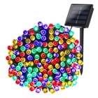 Guirlande lumineuse solaire yogy solar rgb 100 multicolore plastique 8.92m