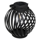 Lampes à poser d'extérieur "isya" - métal - noir - h21 cm
