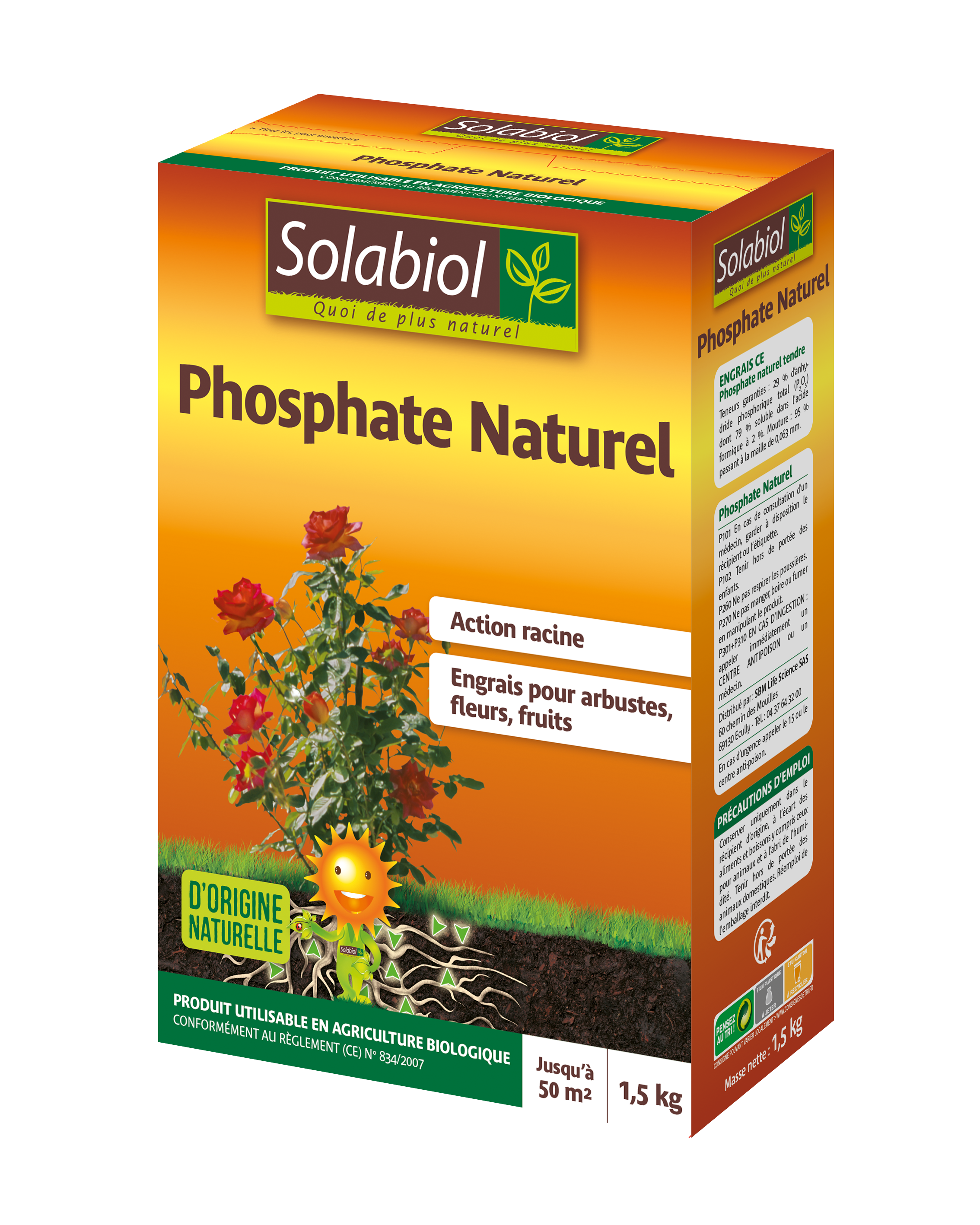 Sopho15g10 |phosphate naturel | etui 1,5 kg | pour une bonne floraison