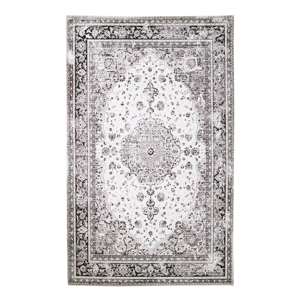 Tapis noir et blanc 200 x 300 cm