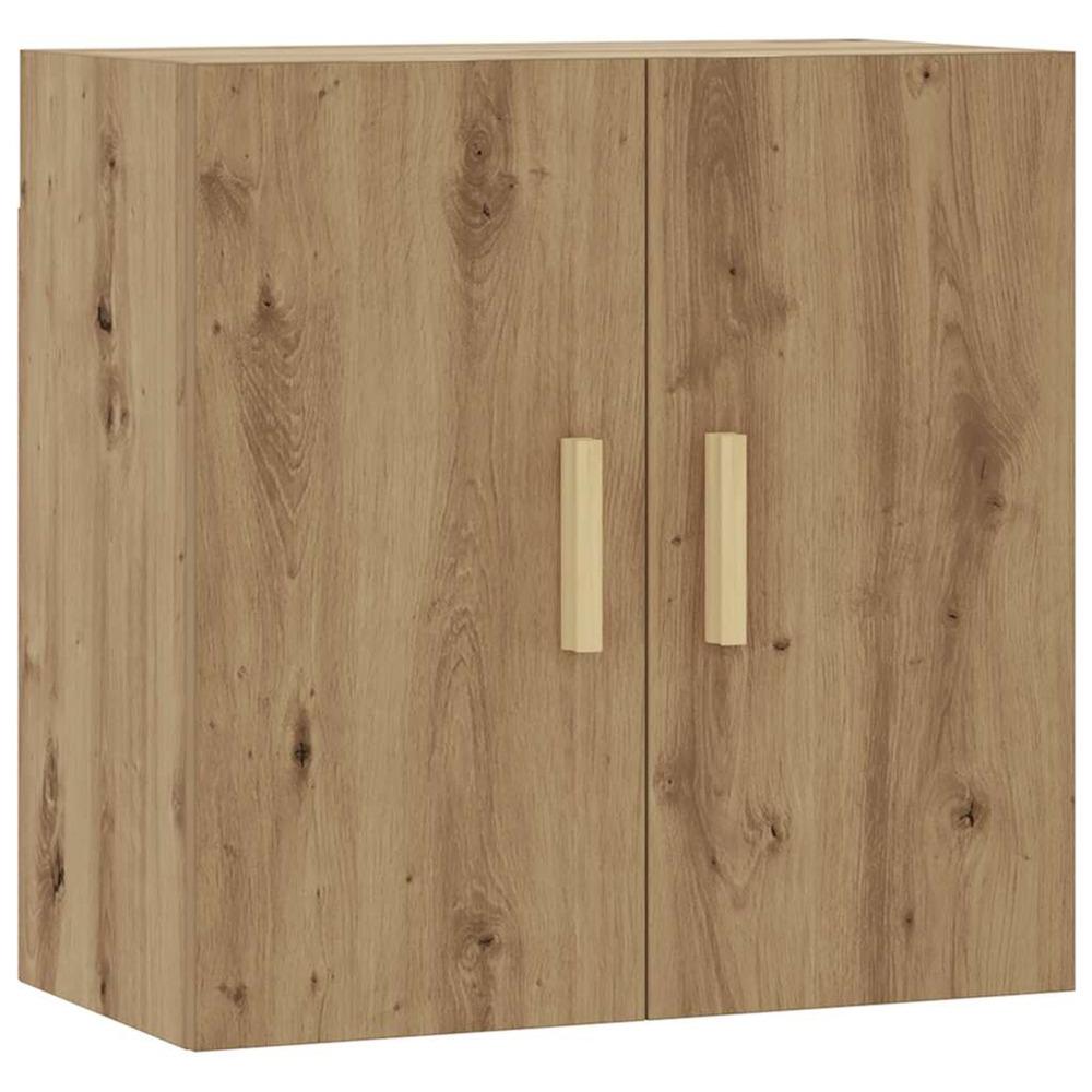 Armoire murale chêne artisanal 60x31x60 cm bois d'ingénierie