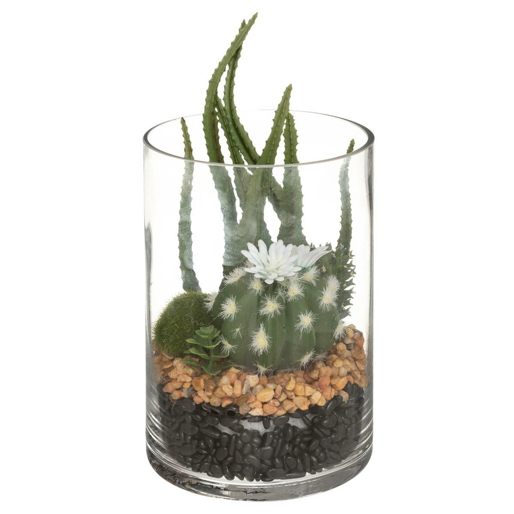 Terrarium cactus artificiel h19 5 cm atmosphera créateur d
