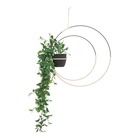 Plante artificielle suspendue "cosy" - pot en métal - d39 cm
