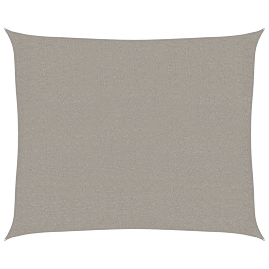 Voile d'ombrage 160 g/m² rectangulaire gris clair 2,5x3 m pehd