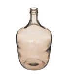 Vase dame jeanne en verre recyclé gris fumé d 18 x h 30 cm