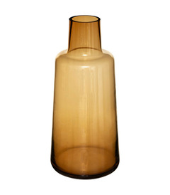 Vase épaule en verre ambre h 40 cm
