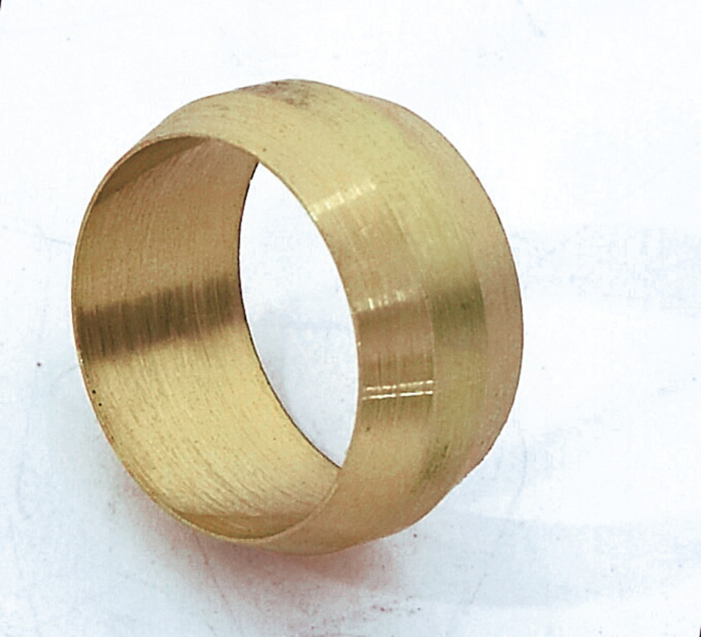 Lot de 4 bagues de sérrage biconique laiton d. 16 pour tube en cuivre