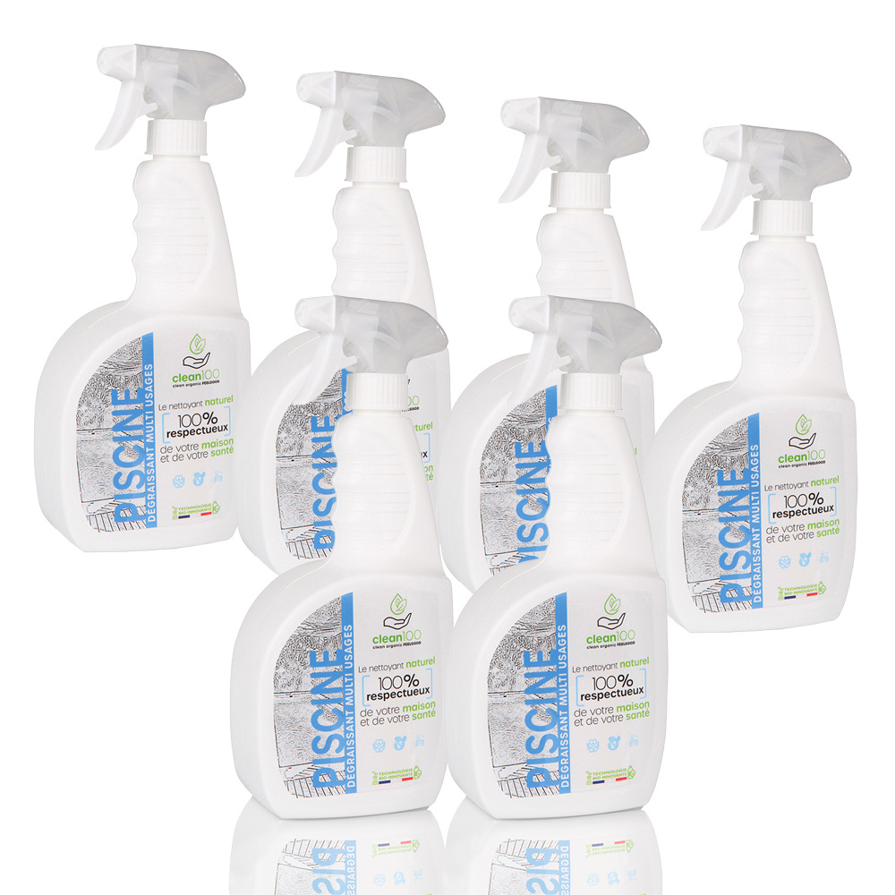 Nettoyant liquide spécial piscine - sprayer - 750ml - ecologique et hypoallergénique - salissures et traces - tous revêtements -