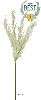 Herbe des prairies artificielle en piquet, h 99 cm crème - best - couleur: crème