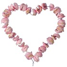 Coeur rose petale artificiel d 23cm