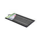 Tapis absorbant 2-en-1 extérieur et intérieur | tapis protection de sol anti-poussière anti-saletés |  | noir | 60 x 91 c