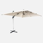 Parasol déporté haut de gamme led carré 3x4m – pyla led beige – toile sunbrella ® fabriquée en france. Par dickson. Structure en