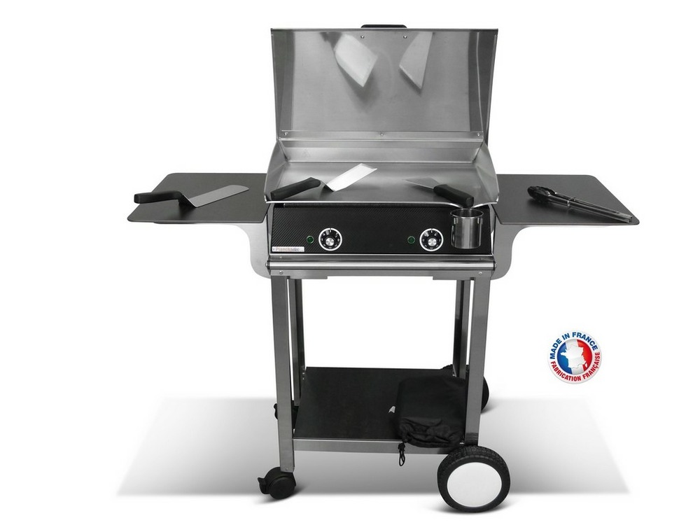 Pack plancha électrique planchaelec lux 600 carbon - chariot rivoli