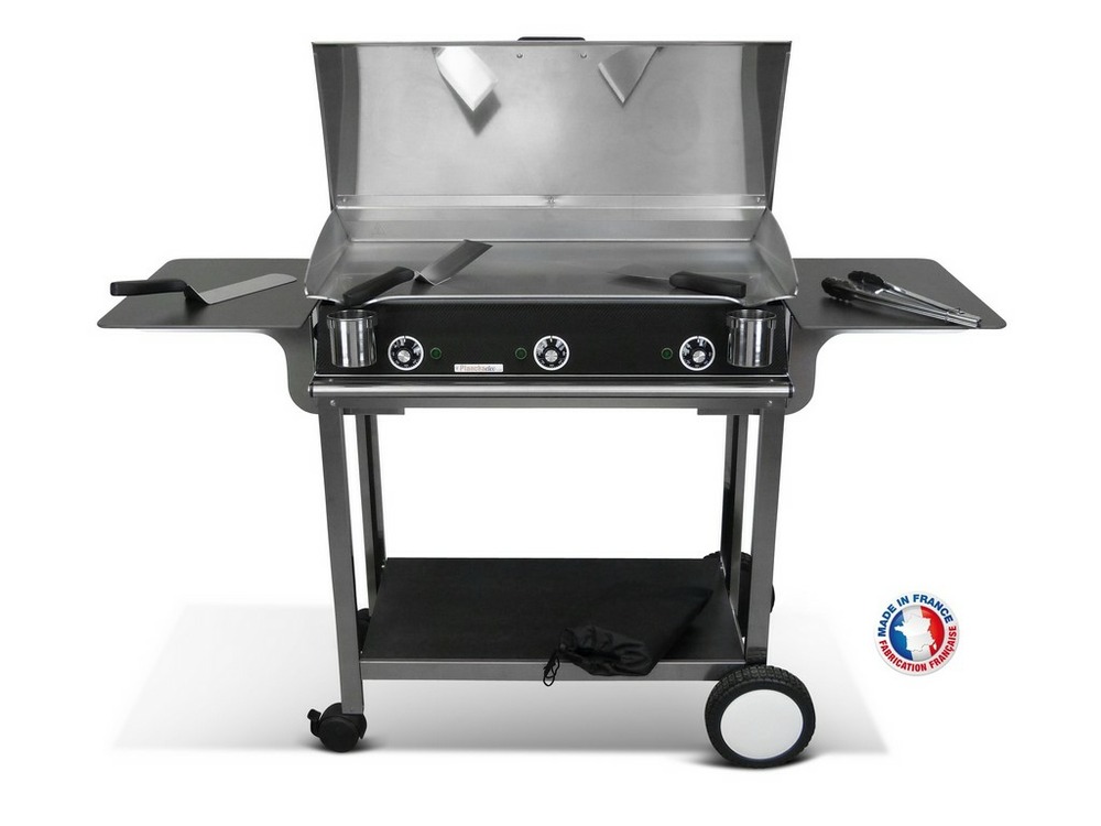 Pack plancha électrique planchaelec lux 830 carbon - chariot rivoli