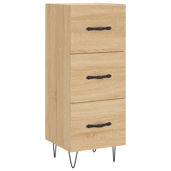 Buffet bahut commode armoire meuble de rangement organisateur cuisine salle de séjour salon sonoma 34,5 x 34 x 90 cm bois d'i
